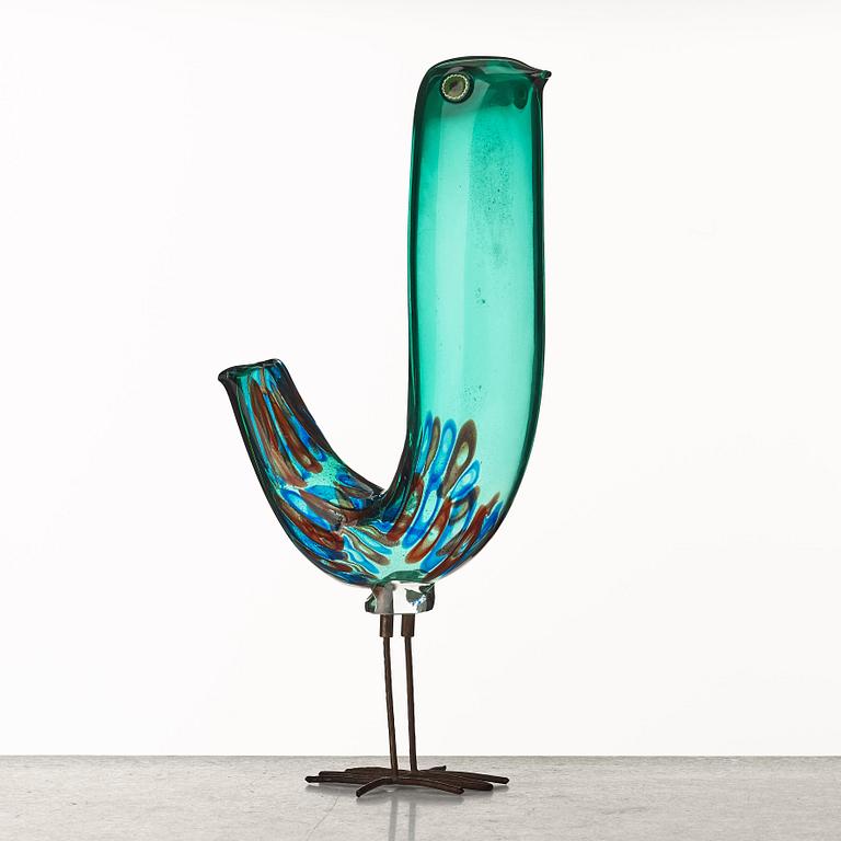 Alessandro Pianon, a "Pulcino" glass sculpture of a bird, Vistosi, Italy 1960's.