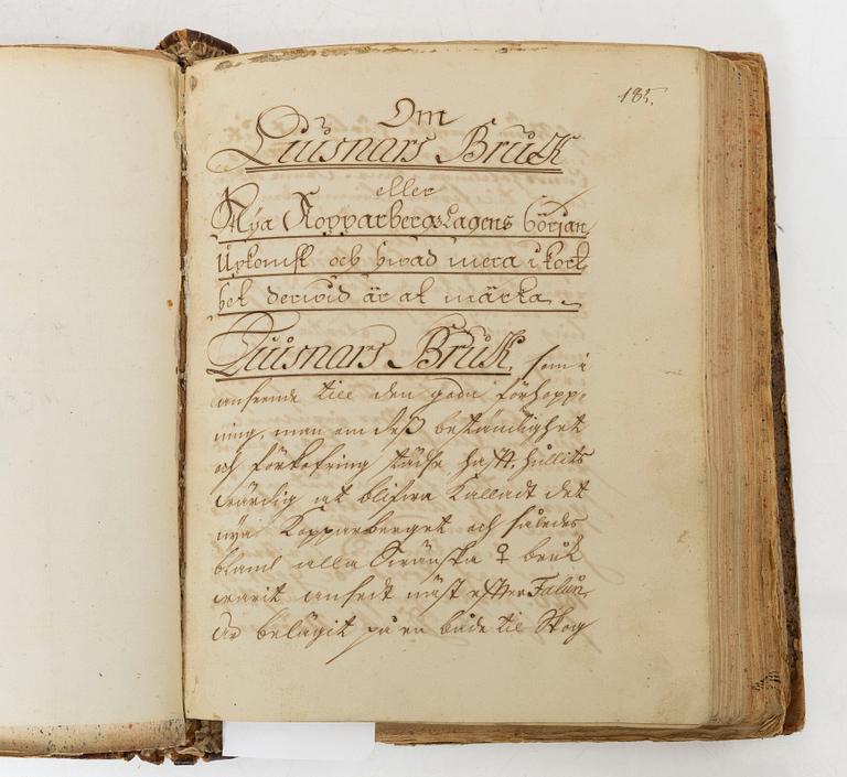 Lars Ericsson Odelstiernas bergsanteckningar.