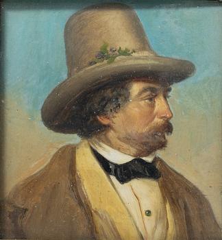 Mathias Schmid, attributed, Man in a hat.