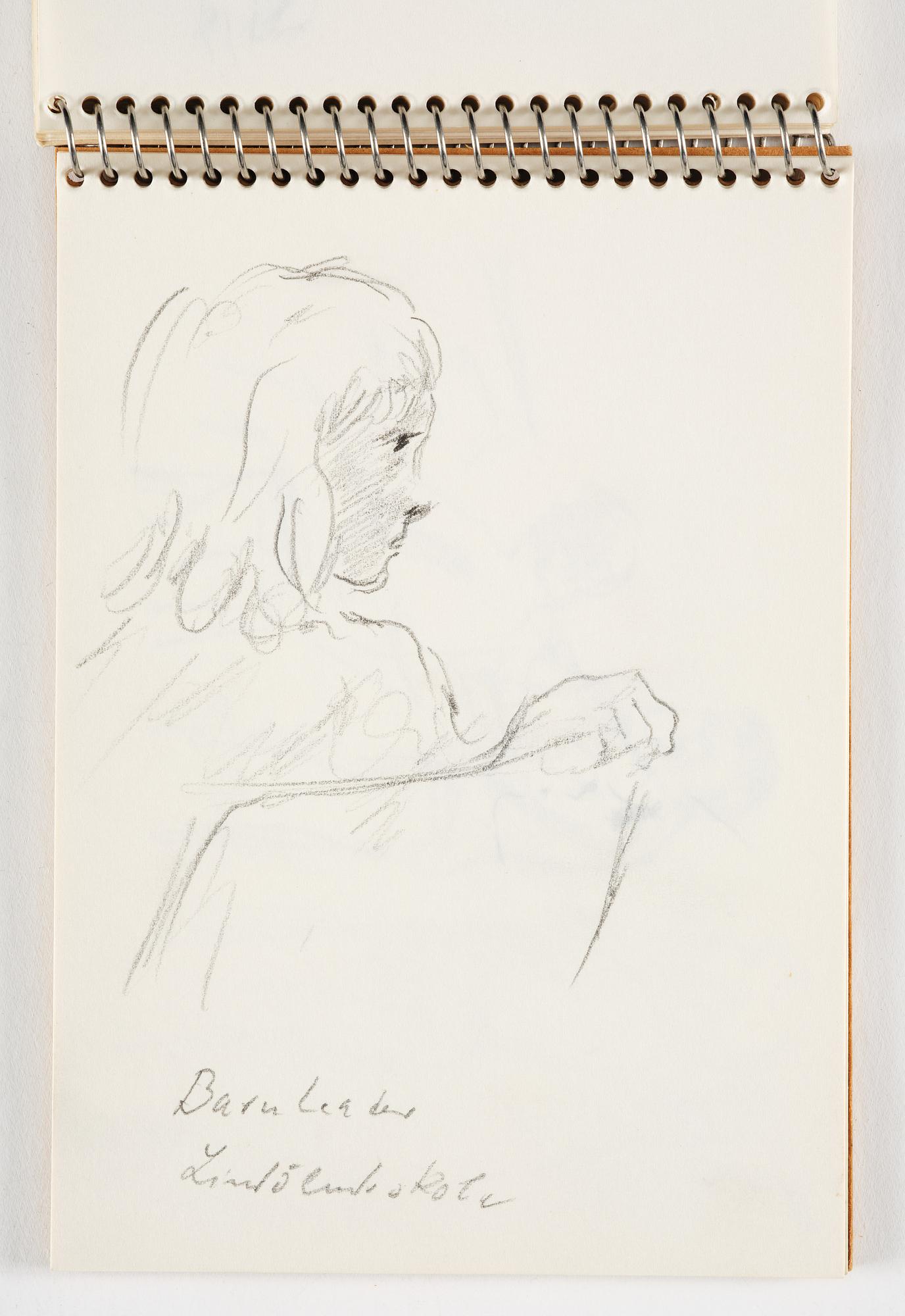 Lotte Laserstein, 4 skissböcker med blyertsteckningar.