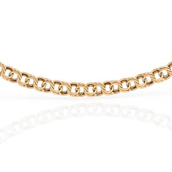 ARMBAND, 18K guld, otydlig namnstämpel, 1963. Vikt ca 14g.