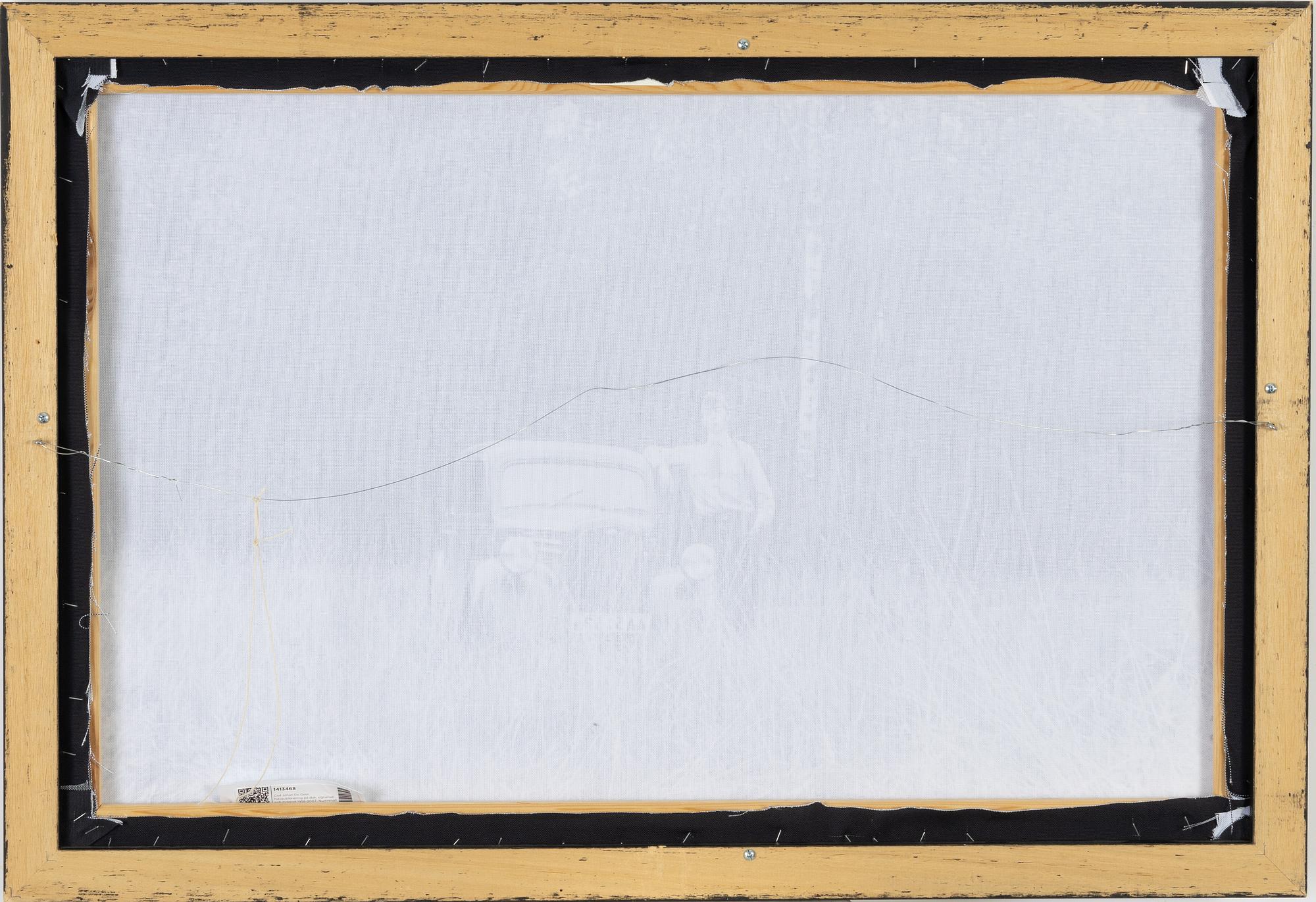 Carl Johan De Geer, photo sublimation signed and dated 1958-2007. Numbered 1/3.