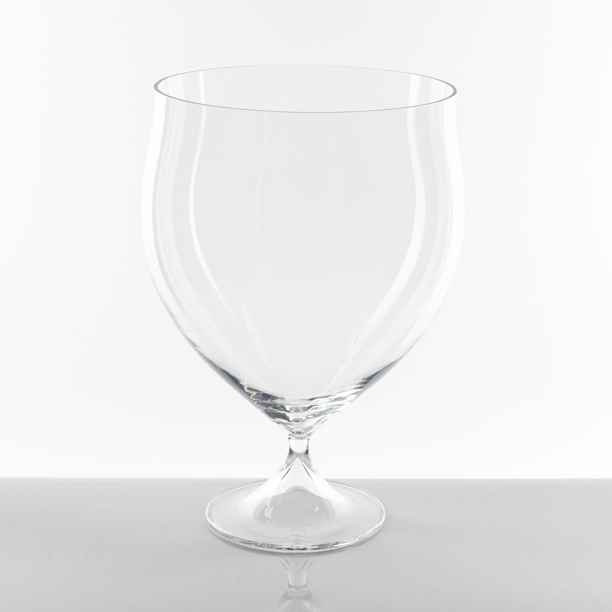 Ingeborg Lundin, bowl on foot, glass, Expo, Orrefors; Sweden.