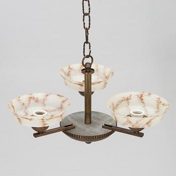 Paavo Tynell, taklampa, modell 1409/3 Taito 1930-tal.