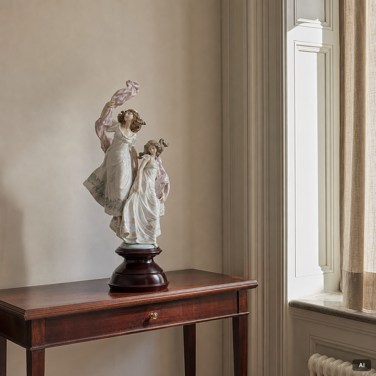 Lladró, figurin, "Allegory of Liberty", Spanien.