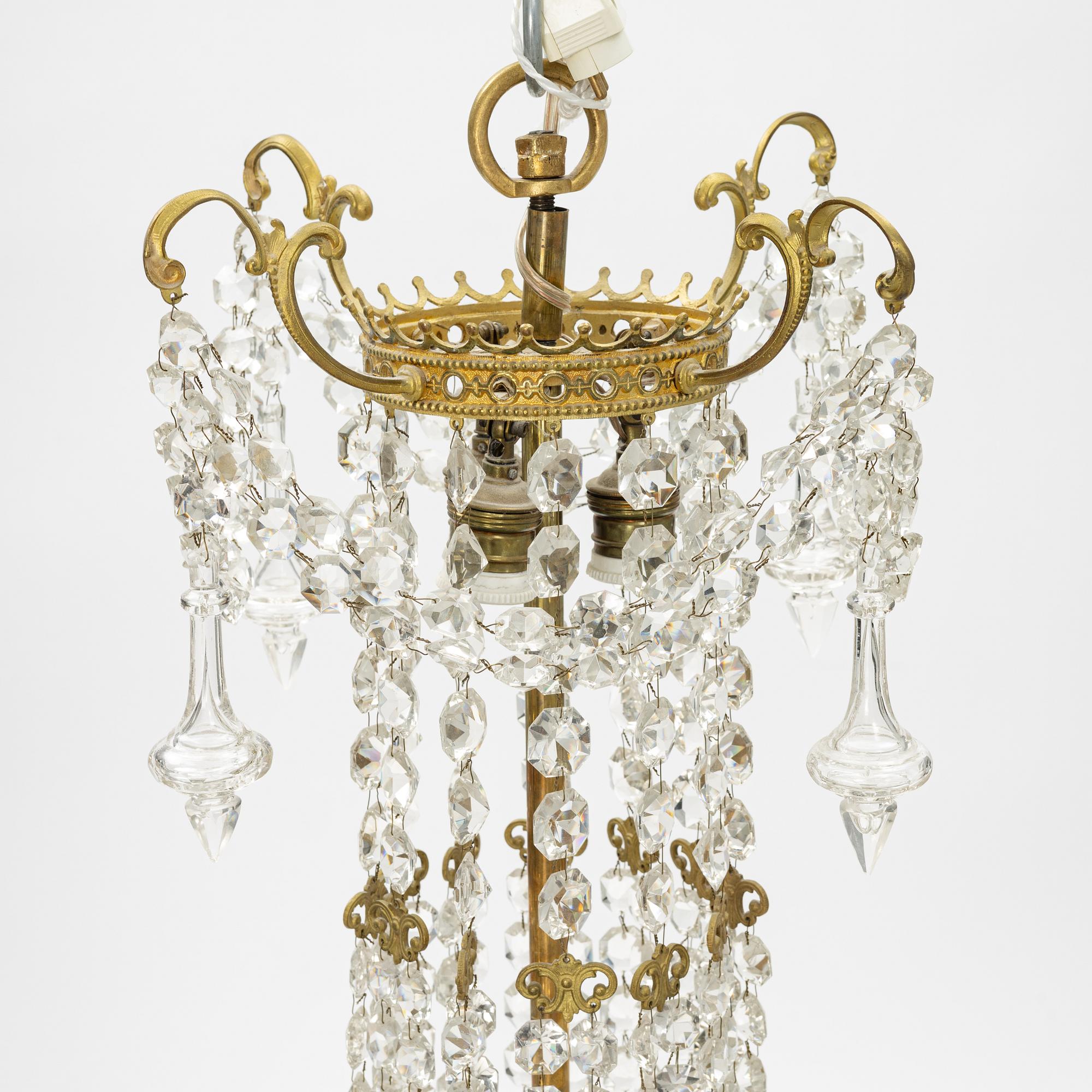 Ljuskrona, oskariansk, 1800-talets slut.