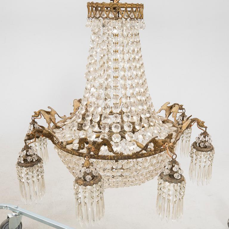 A chandelier around 1900.