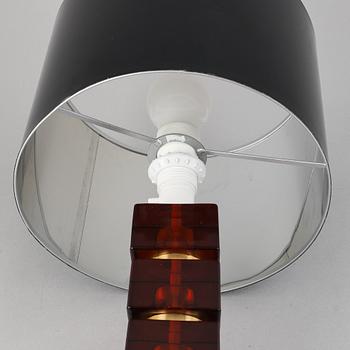 Carl Fagerlund, Orrefors, Bordslampa, 1970-tal.