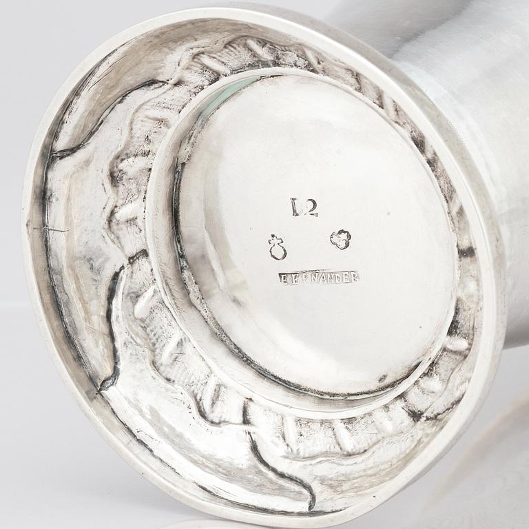 Erik Enander, bägare, silver, Uppsala 1786.