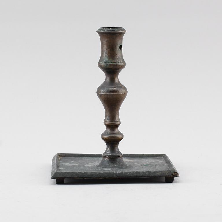 LJUSSTAKE, mässing, 1500-tal.