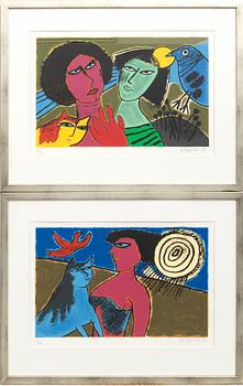 Beverloo Corneille, two compositions.