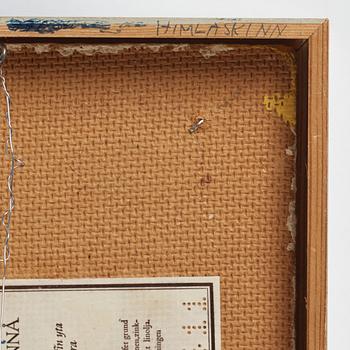 Philip von Schantz, mixed media on panel, signed and dated -68.