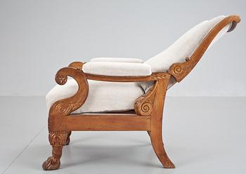 A North European 1820's mahogany armchair.