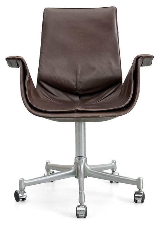 A Preben Fabricius and Jørgen Kastholm 'Tulip' desk chair, Alfred Kill, Germany 1960's-70's.
