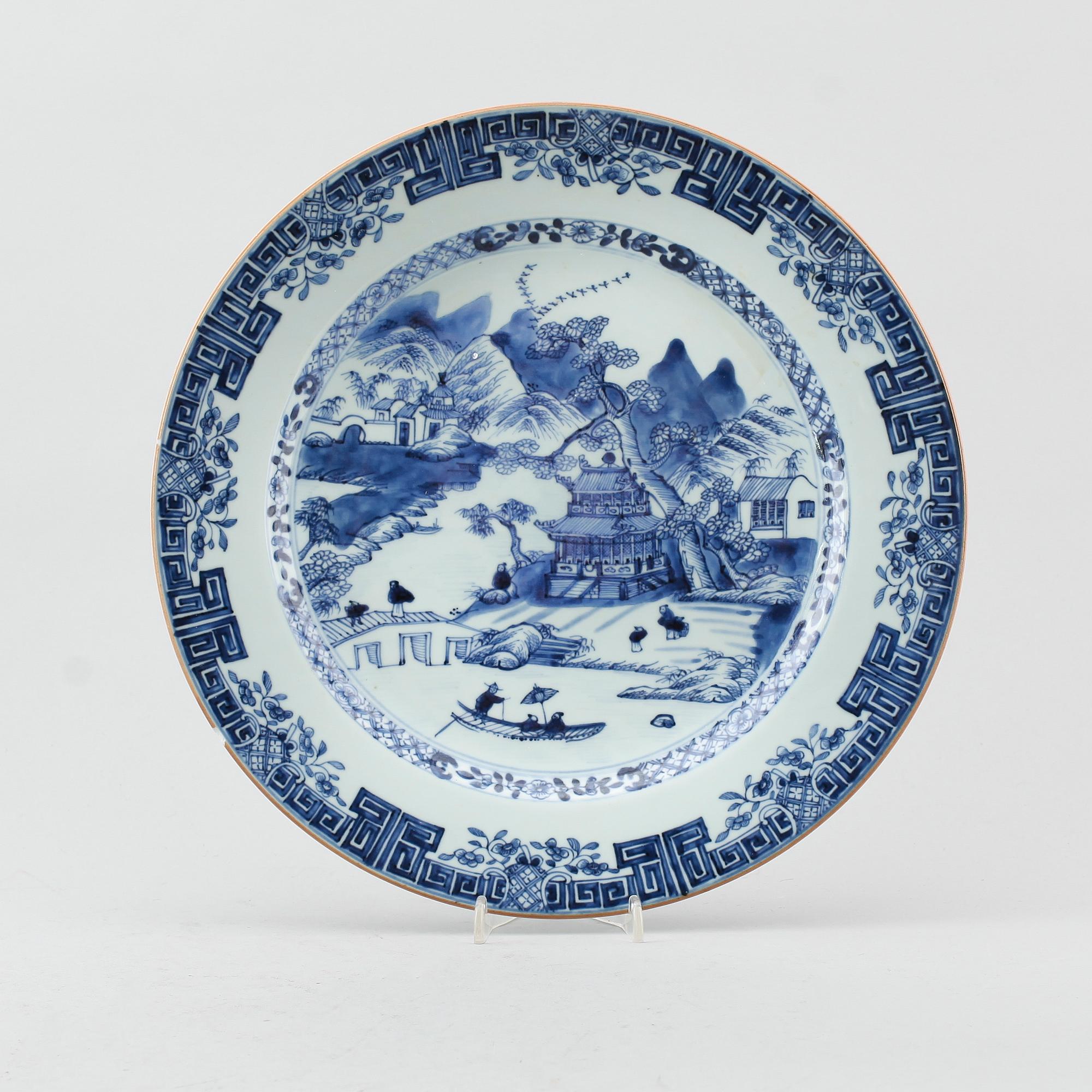 TALLRIK, porslin, Kina, Qianlong 1736-1795.