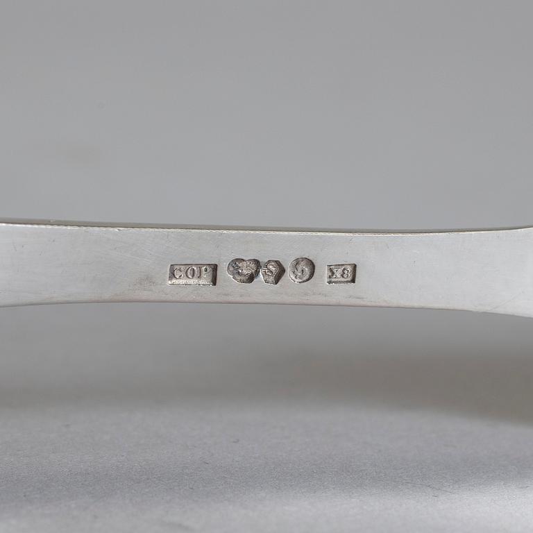 PARTI LAPPSILVER, 12 delar, C O Persson, Haparanda. Total vikt ca 215 g.