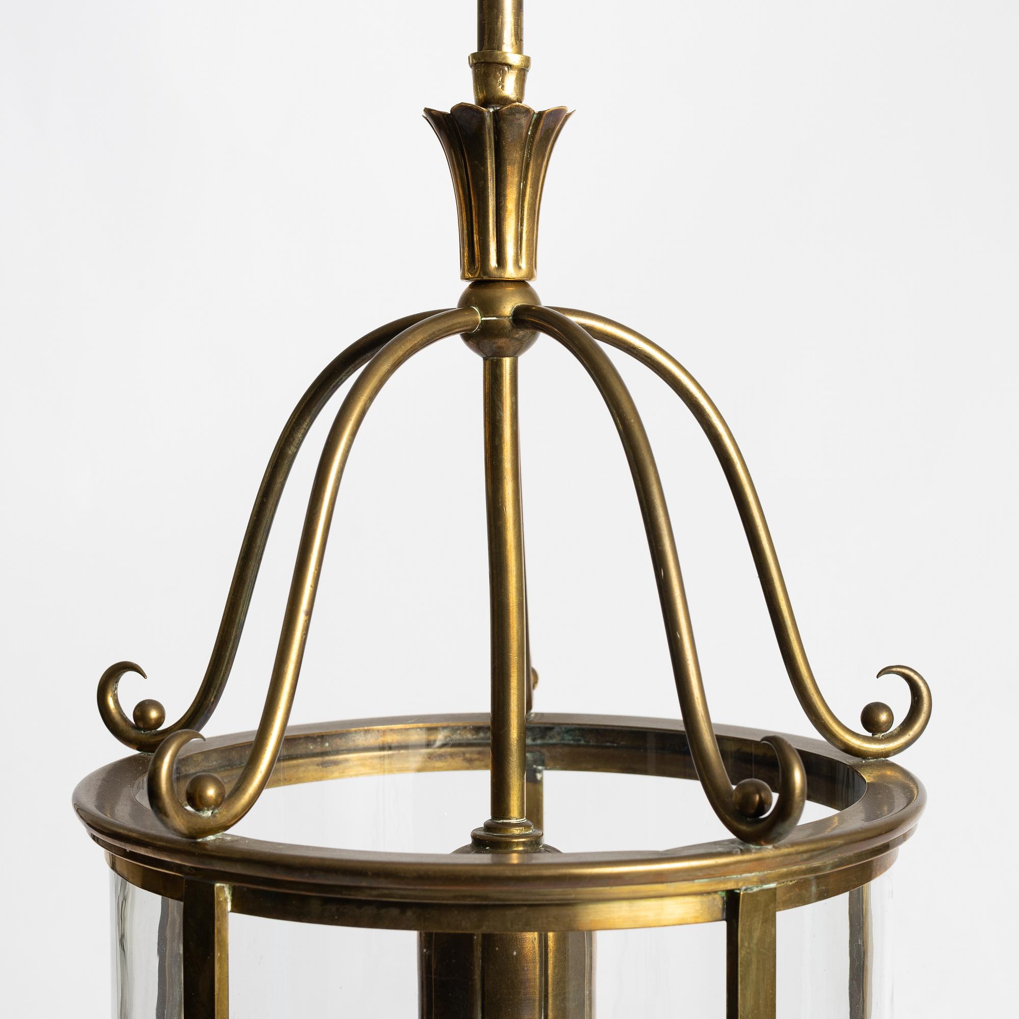 Harald Notini, a ceiling lamp model 6051, Arvid Böhlmarks Lampfabrik, Stockholm, 1920s-30s.