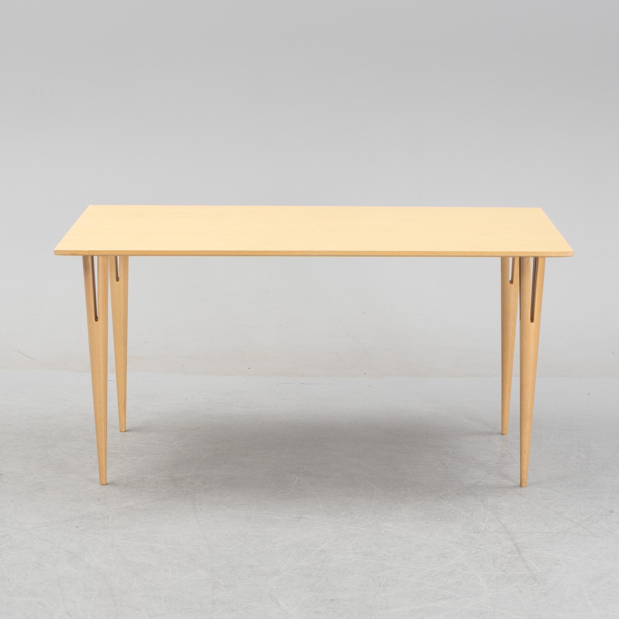 Bruno Mathsson, a birch-veneered dining table from Bruno Mathsson International.
