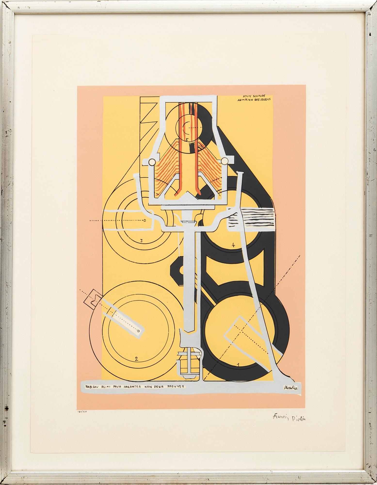 Francis Picabia, serigraph stamped signature and numbered 180/300.
