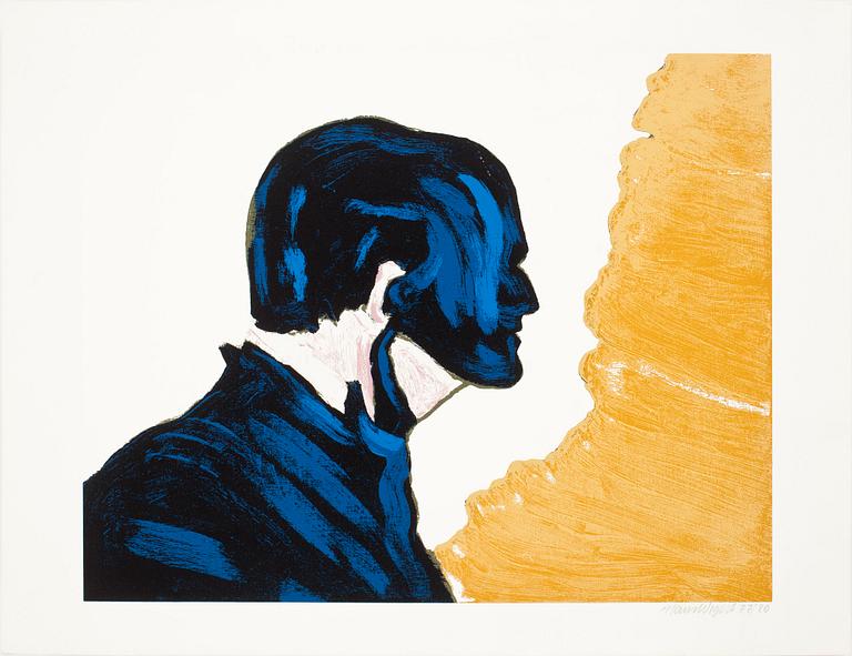 HANS WIGERT, färglitografier 2 st. Signerade och numrerade 77/80 resp Provtryck.