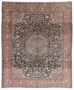 Matta, Kirman, signerad  Rasid Farrokhi ca 365 x 297 cm.