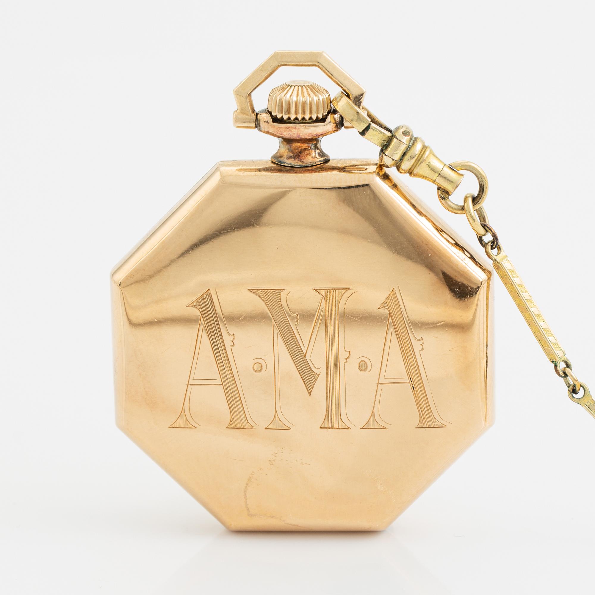 Waltham, pocket watch, 43 mm.