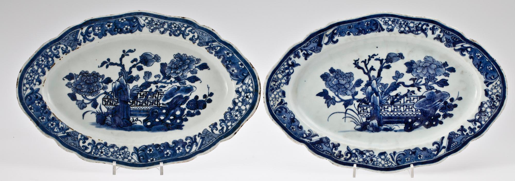 FAT, ett par, porslin, Qianlong, Kina 1700-tal.
