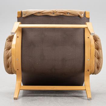 Bruno Mathsson, fåtölj med fotpall, "Pernilla", Dux,