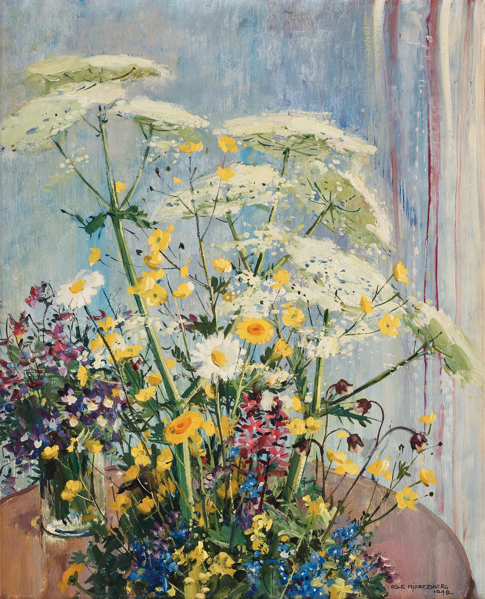 Olle Hjortzberg, Blomsterstilleben.