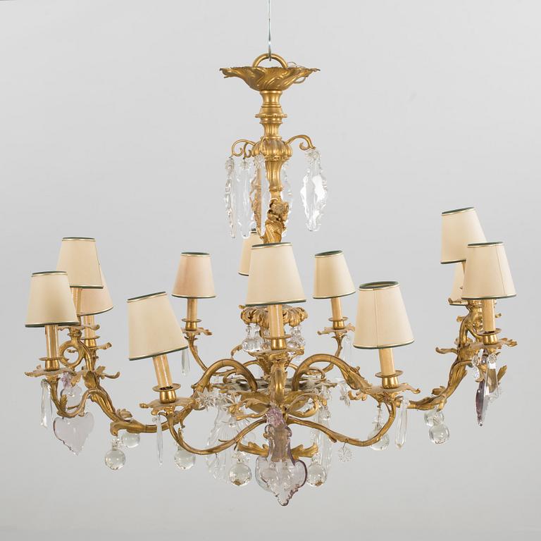 A CHANDELIER, late 19th century.