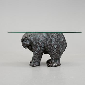 SOFFBORD, gjutmassa och glas, 1900/2000.