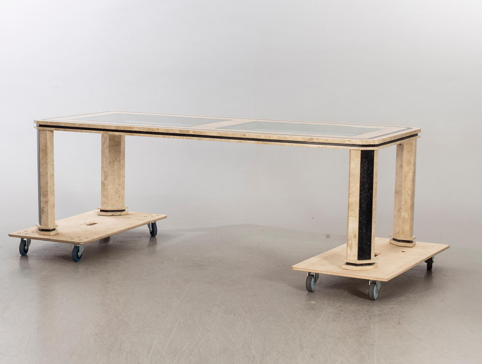 A probably Belgian 1970/80's dining table.