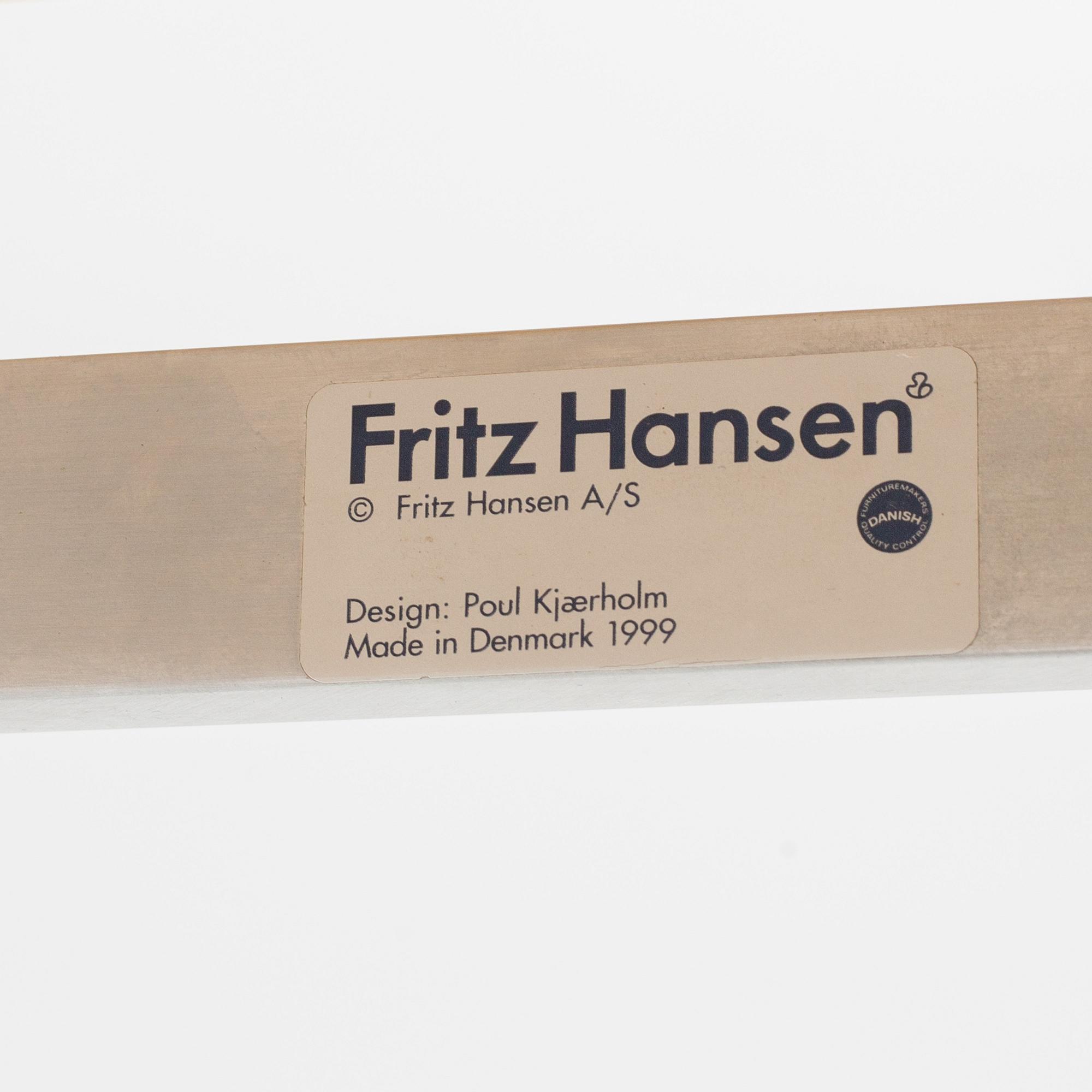 A Poul Kjaerholm "PK-55" table from Fritz Hansen, Denmark.