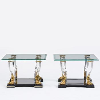 A pair of side tables from Mariner, Spain, 1988.