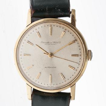 ARMBANDSUR, herr, guld 14 k, International Watch Company, Schaffhausen, Automatic, 1960-70-tal.