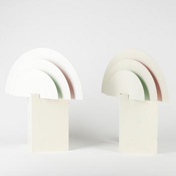 Olle Andersson, table lamps/wall lamps, a pair, "No Neon", Boréns, 1980s/90s.