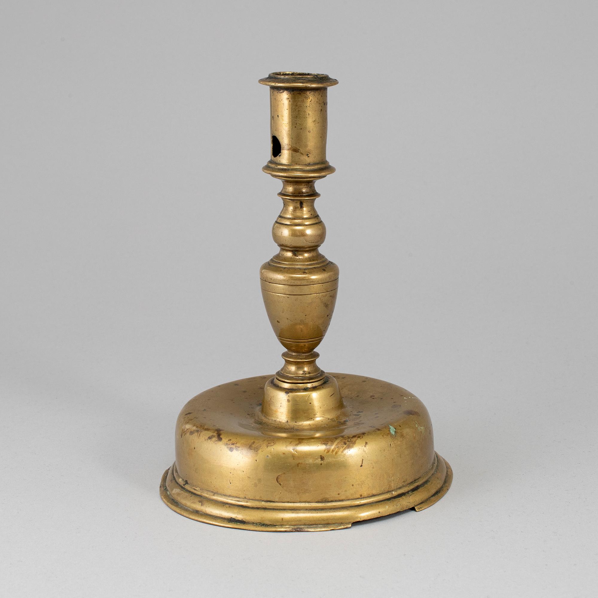 LJUSSTAKE, brons, 1600-tal.