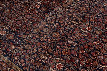 A carpet, semi-antique Kashan, a so-called Dabri, ca 394,5 x 310 cm.