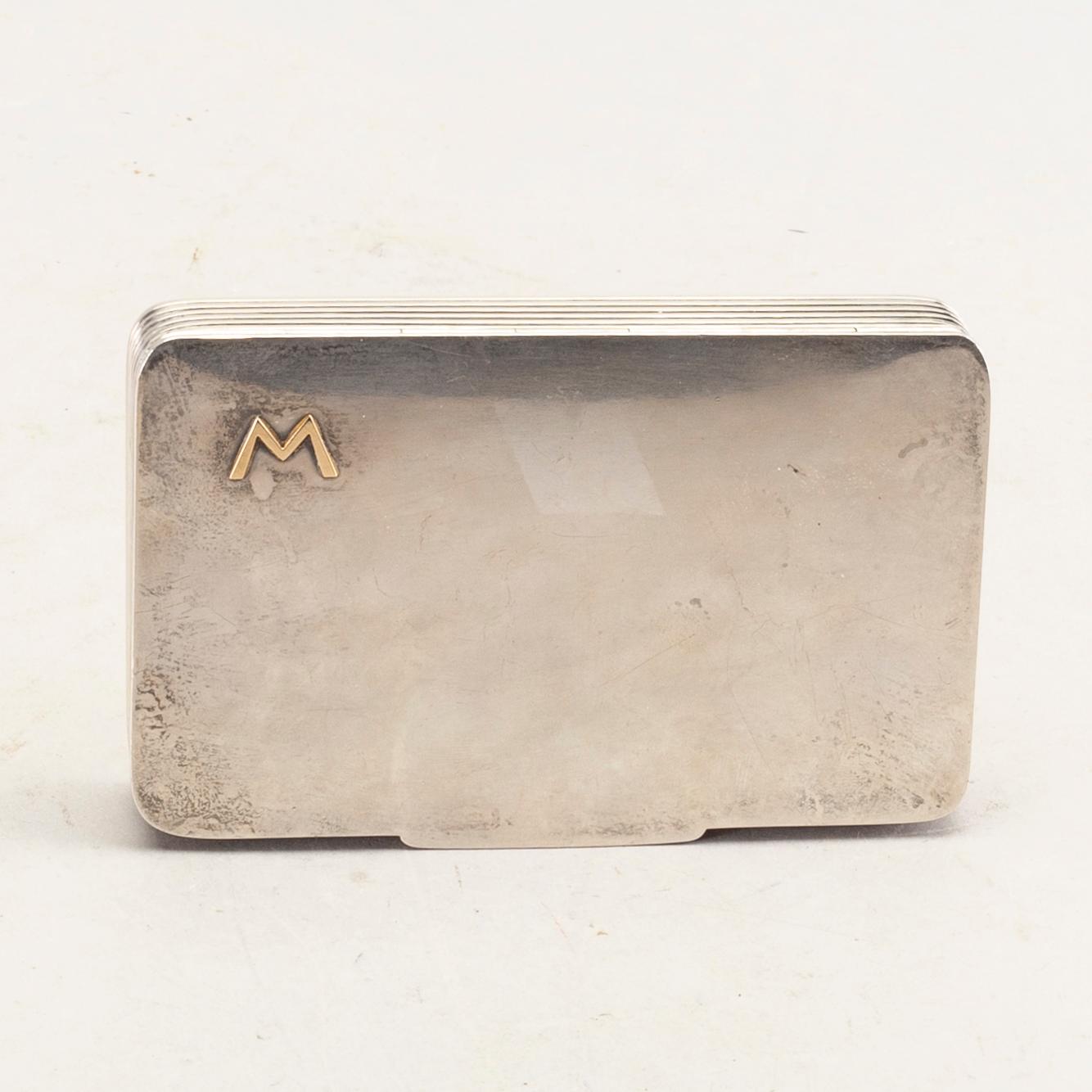 a Danish sterling silver box.