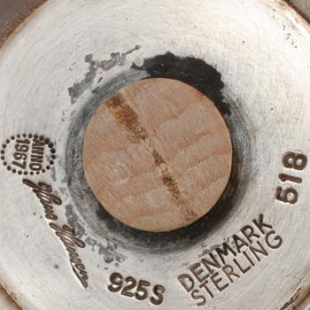 SALT- OCH PEPPARKAR, sterling, Hans Hansen, Danmark, 1967. Vikt 130 g.