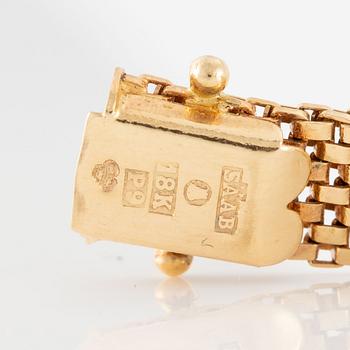 Certina, 18K guld, länk i 18K guld, armbandsur, 17 mm.