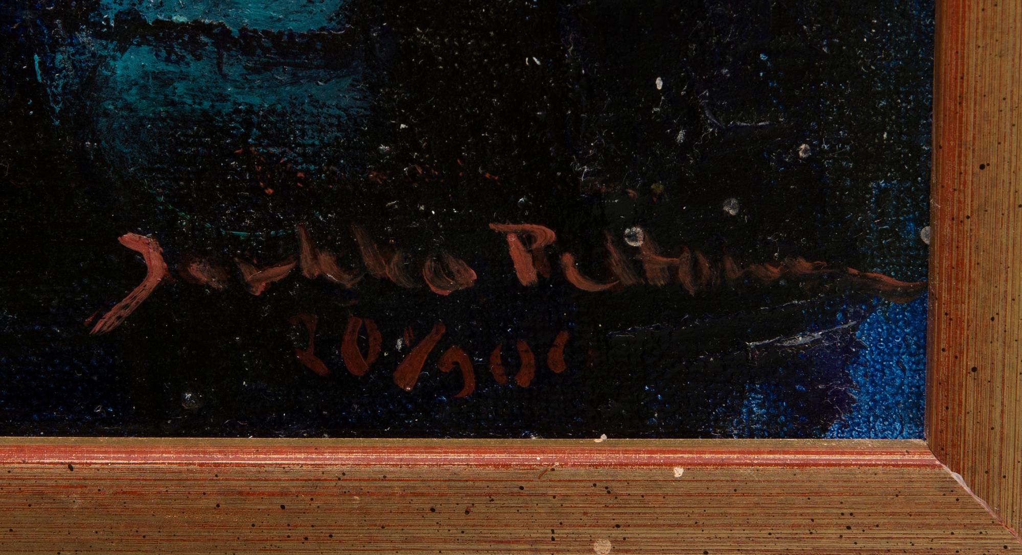 JARKKO PELTONEN, oil on canvas, laid on board, signed and dated 2001.