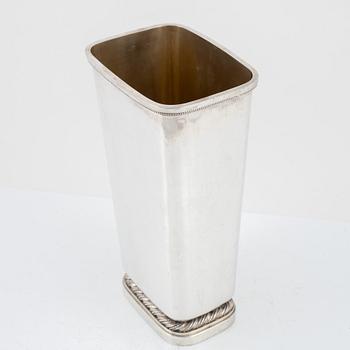 Atelier Borgila, a sterling silver vase, Stockholm 1965.