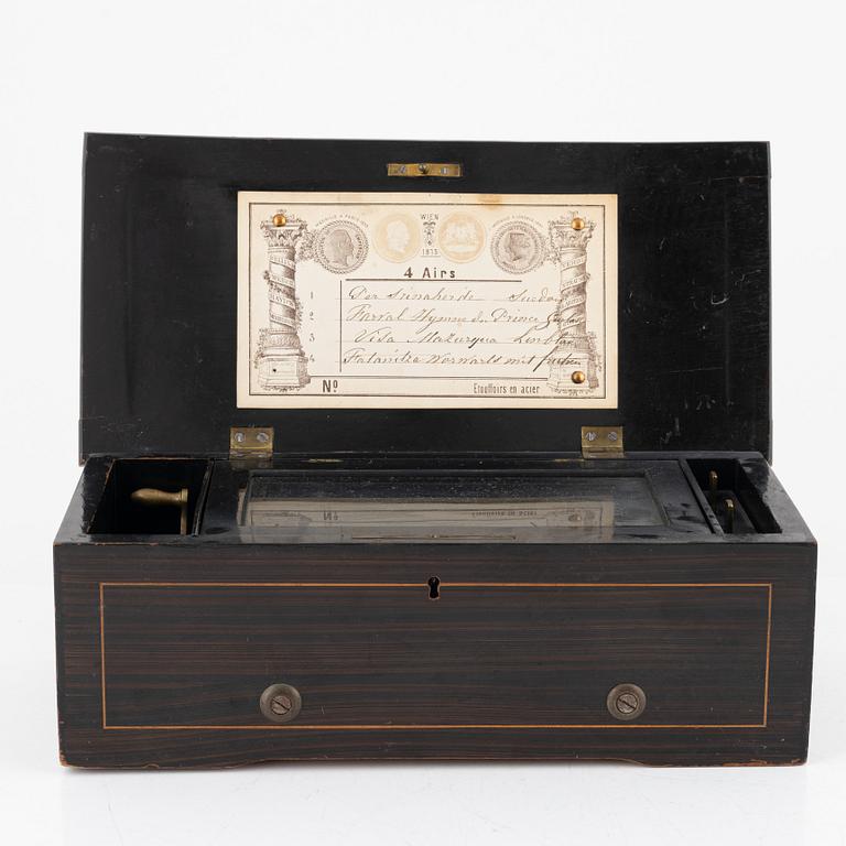 A music box, Vienna, Austria, 1873.