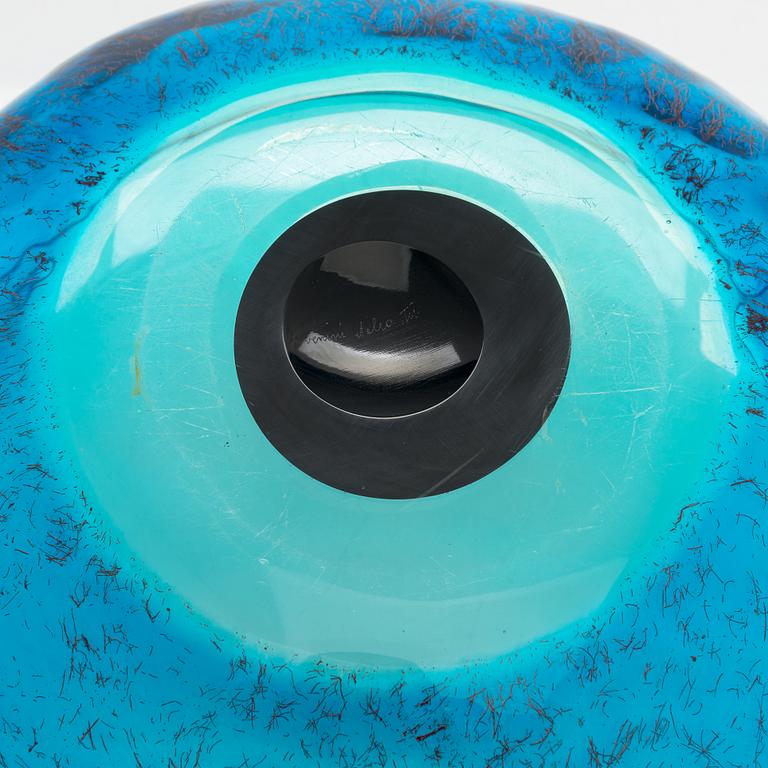 Tapio Wirkkala, skål, glas, signerad Venini italia TW.