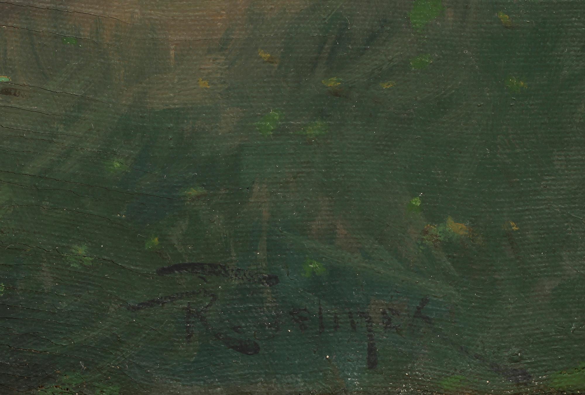 RUDOLF JELINEK, olja på duk, sign.