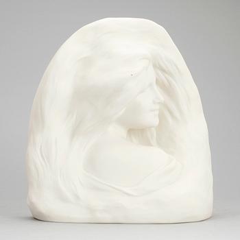 SKULPTUR, parian, Herman Neujd, Gustafsberg, 1908.