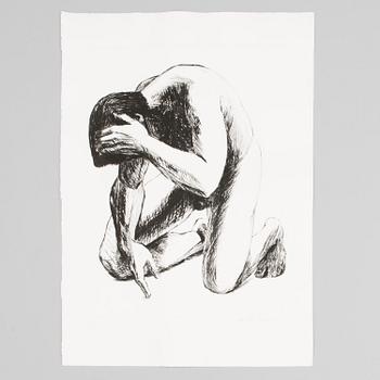 MARJATTA NUOREVA, graphic portfolio, mezzotint and drypoint 12 pcs, signed, numbered.