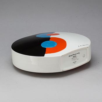 VAS, porslin. "Helice", Sonia Delaunay för Limoges. Artcurial. Signerad och numrerad 550/900.