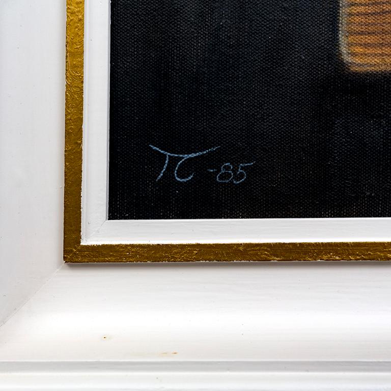 Tommy "TC" Carlsson, oil on canvas, signed and dated -85.